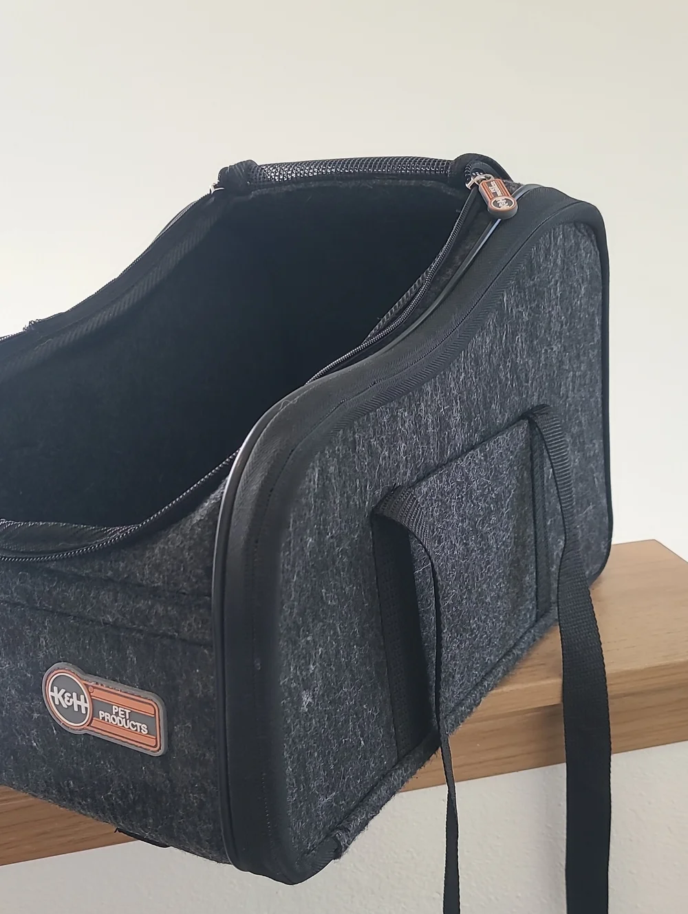 Gray & Black Soft-Sided Dog Carrier